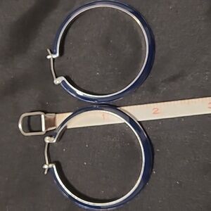 🛍10 for $20 🛍 Navy blue hoop earrings